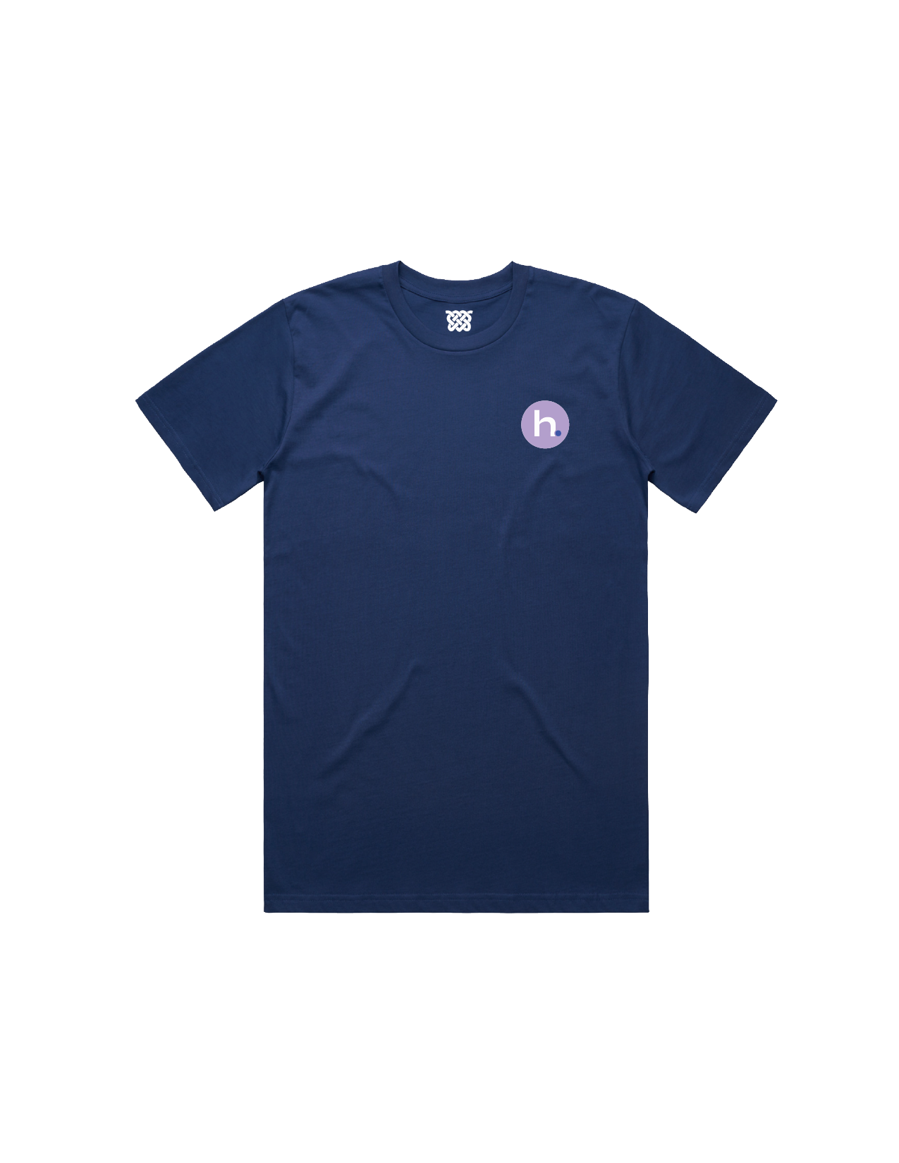 h. Dot City Standard Tee - Navy & Lilac