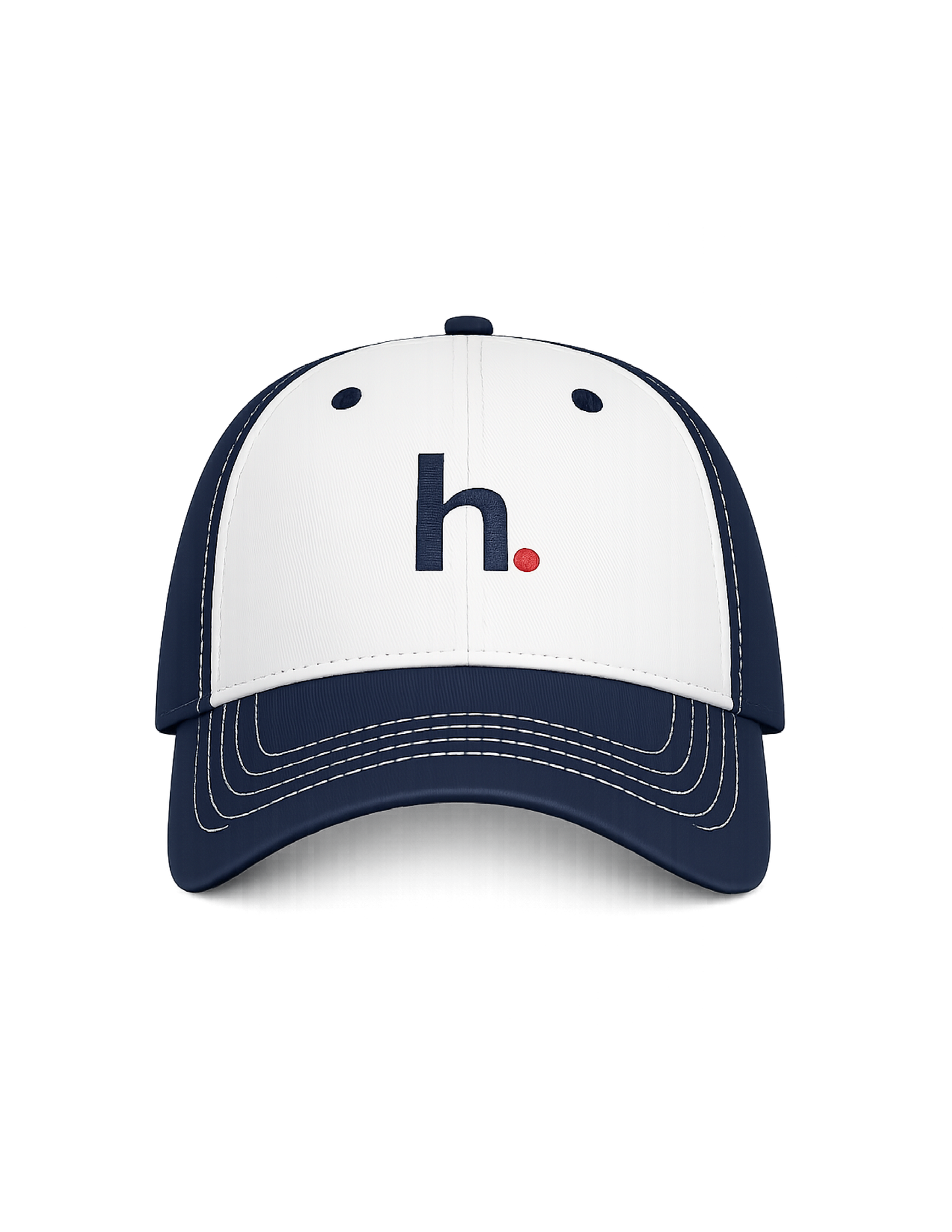 h. Classic Adjustable Cap – Navy / White