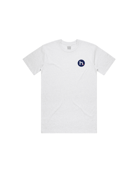 h. Dot City Standard Tee - White & Navy