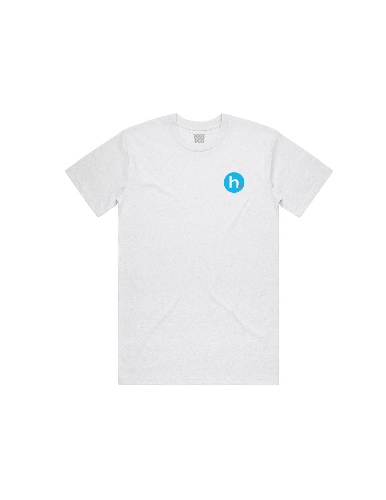 h. Dot City Standard Tee -  White & Turquoise